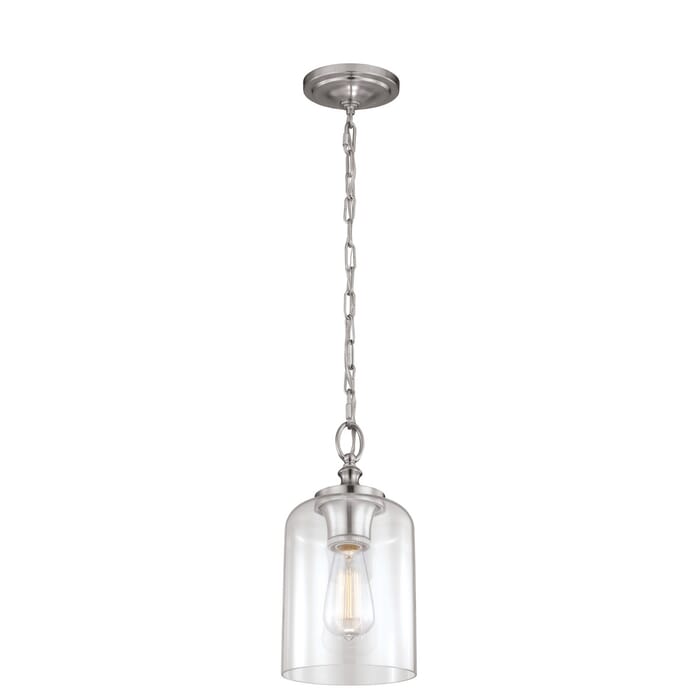 Feiss Hounslow Brushed Steel Pendant Feiss Hounslow Brushed Steel Pendant
