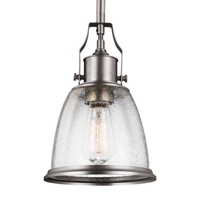 Feiss Hobson Mini Pendant in Satin Nickel Feiss Hobson Mini Pendant in Satin Nickel