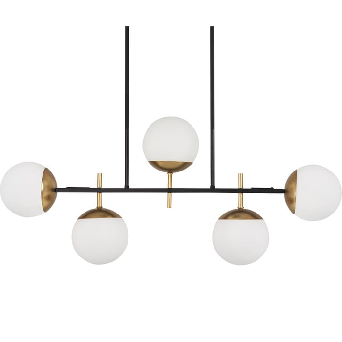 George Kovacs Alluria 5-Light 36" Pendant Light in Weathered Black George Kovacs Alluria 5-Light 36" Pendant Light in Weathered Black