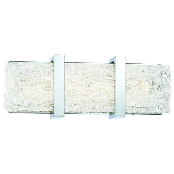 George Kovacs Forest Ice II Bathroom Vanity Light in Chrome George Kovacs Forest Ice II Bathroom Vanity Light in Chrome