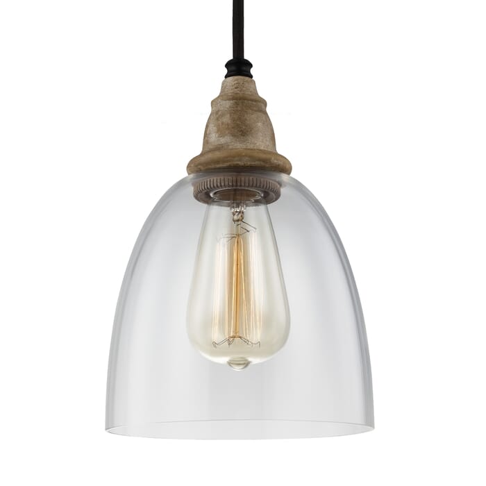 Feiss Matrimonio Mini-Pendant in Driftwood / Dark Weathered Zinc Feiss Matrimonio Mini-Pendant in Driftwood / Dark Weathered Zinc