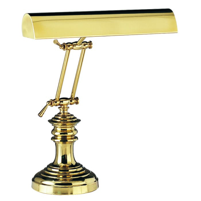 House of Troy 14" Piano Desk Lamp in Polished Brass Finish House of Troy 14" Piano Desk Lamp in Polished Brass Finish