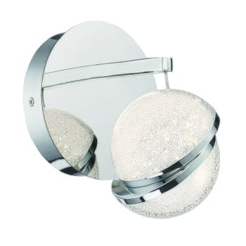 George Kovacs Silver Slice 7" Bathroom Vanity Light in Chrome