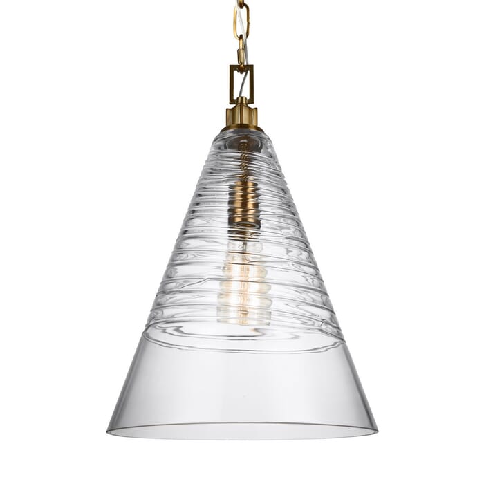 Generation Lighting Elmore Pendant Light in Burnished Brass by Sean Lavin Generation Lighting Elmore Pendant Light in Burnished Brass by Sean Lavin