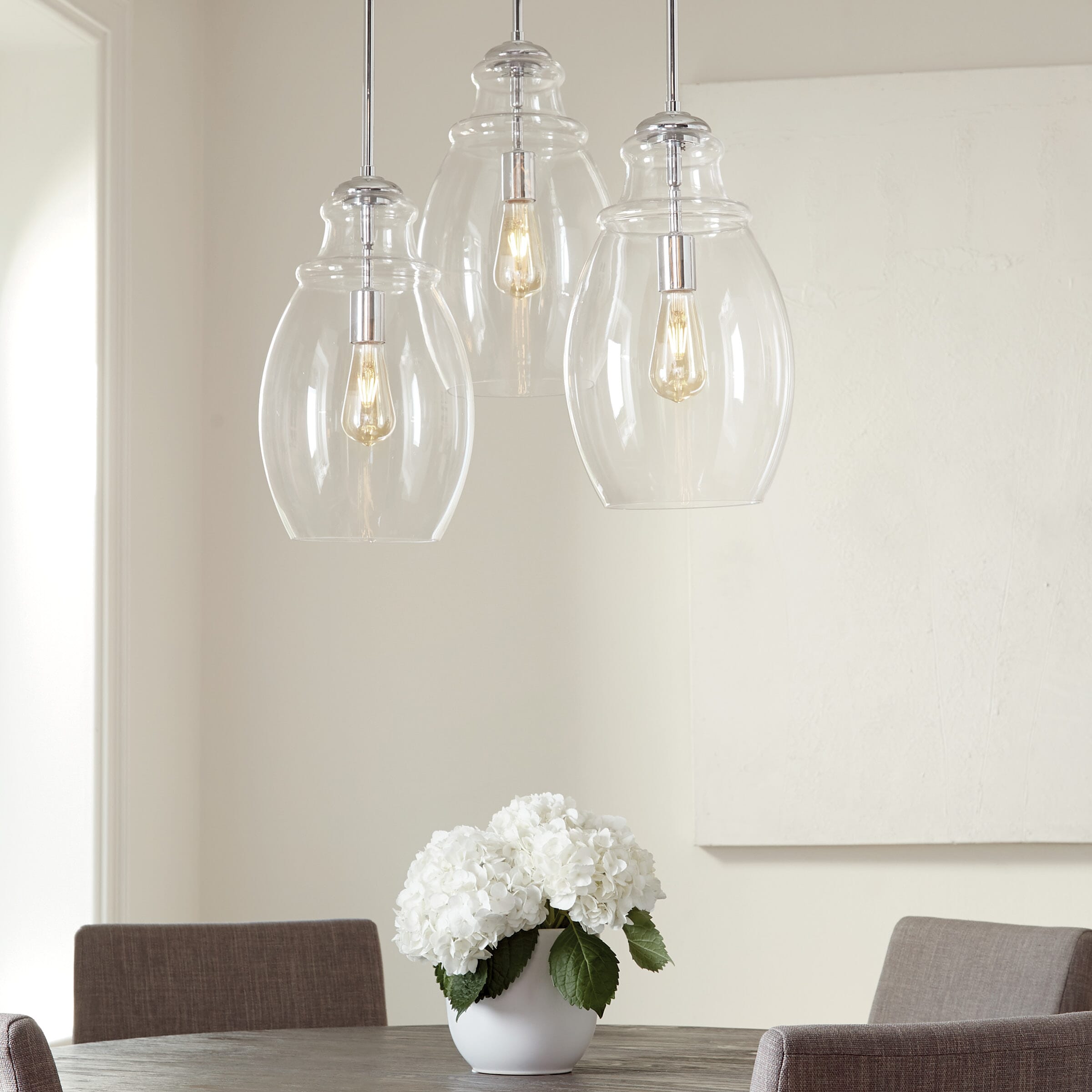 Sea Gull Lighting Marino 1-Light Pendant in Chrome