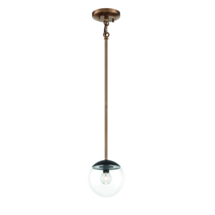 George Kovacs Outer Limits Pendant Light in Painted Bronze with Natural Brush George Kovacs Outer Limits Pendant Light in Painted Bronze with Natural Brush
