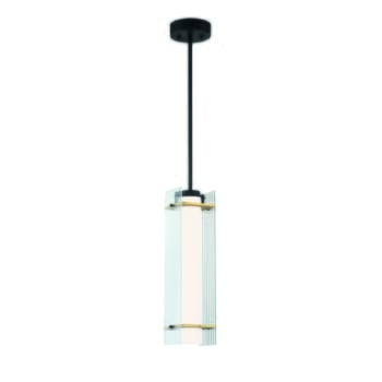 George Kovacs Midnight Gold Pendant Light in Sand Coal and Honey Gold