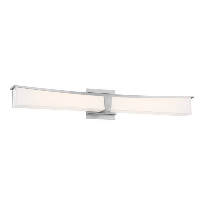George Kovacs Plane Bathroom Vanity Light in Brushed Nickel George Kovacs Plane Bathroom Vanity Light in Brushed Nickel