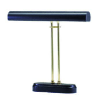 House of Troy Polished Brass and Black Digital Piano Lamp