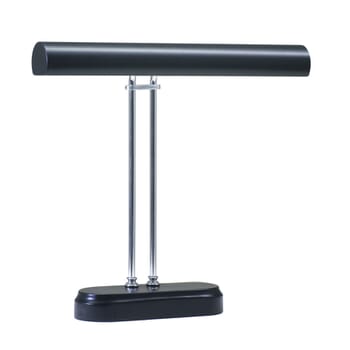 House of Troy Chrome and Black Digital Piano Lamp