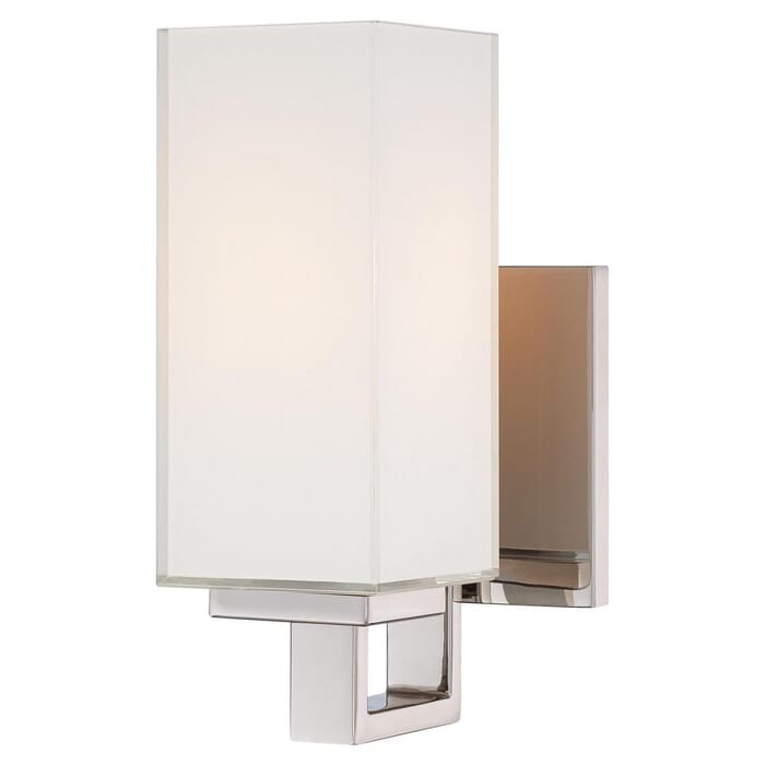 George Kovacs 9" Wall Sconce in Polished Nickel George Kovacs 9" Wall Sconce in Polished Nickel