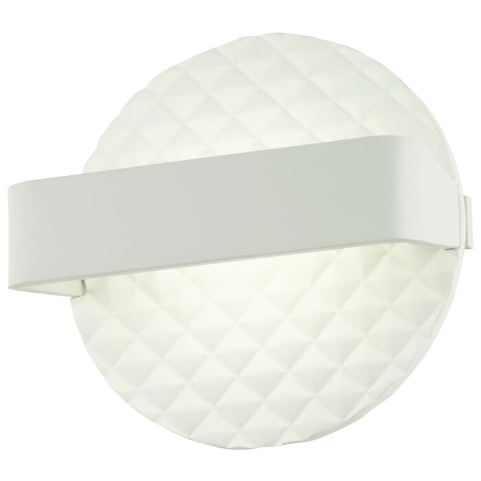 George Kovacs Quilted 7" Wall Sconce in Matte White George Kovacs Quilted 7" Wall Sconce in Matte White