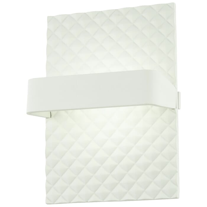 George Kovacs Quilted 9" Wall Sconce in Matte White George Kovacs Quilted 9" Wall Sconce in Matte White