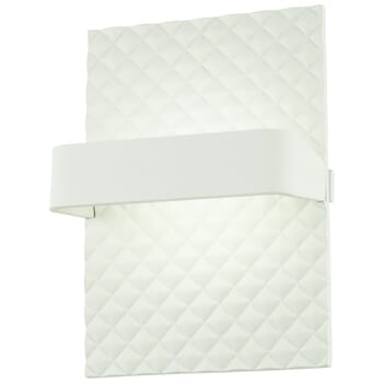 George Kovacs Quilted 9" Wall Sconce in Matte White