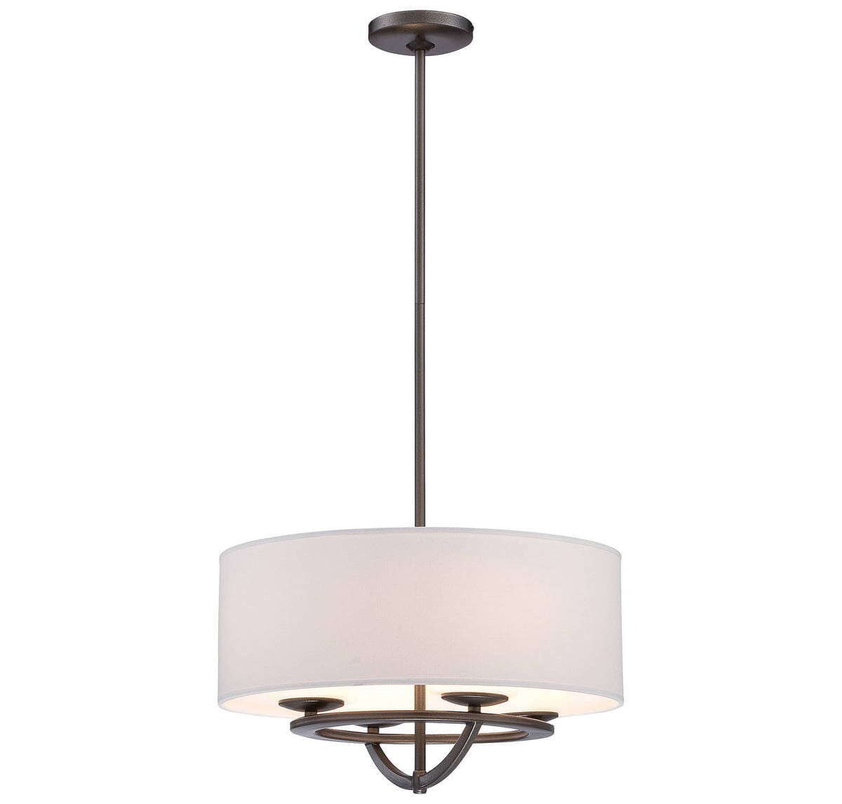 Kovacs Circuit 4Light 18" Pendant Light in Smoked Iron