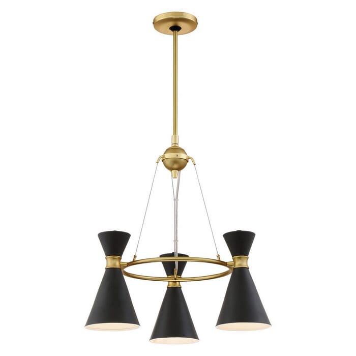 George Kovacs Conic 3-Light Transitional Chandelier in Honey Gold George Kovacs Conic 3-Light Transitional Chandelier in Honey Gold