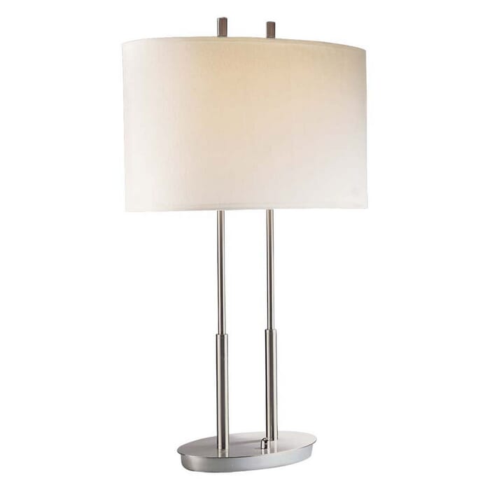 George Kovacs 2-Light 27" Table Lamp in Brushed Nickel George Kovacs 2-Light 27" Table Lamp in Brushed Nickel