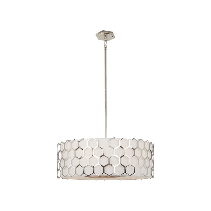 George Kovacs Missing Link 6-Light Pendant Light in Polished Nickel George Kovacs Missing Link 6-Light Pendant Light in Polished Nickel