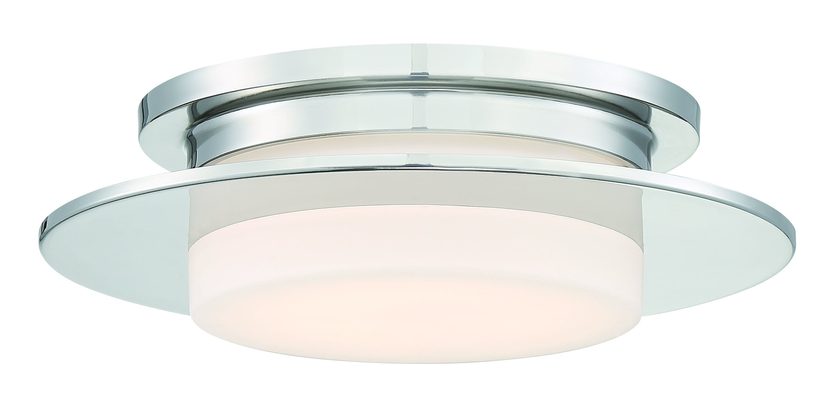 George Kovacs Press 14"" Ceiling Light in Polished Nickel -  P2016-613-L