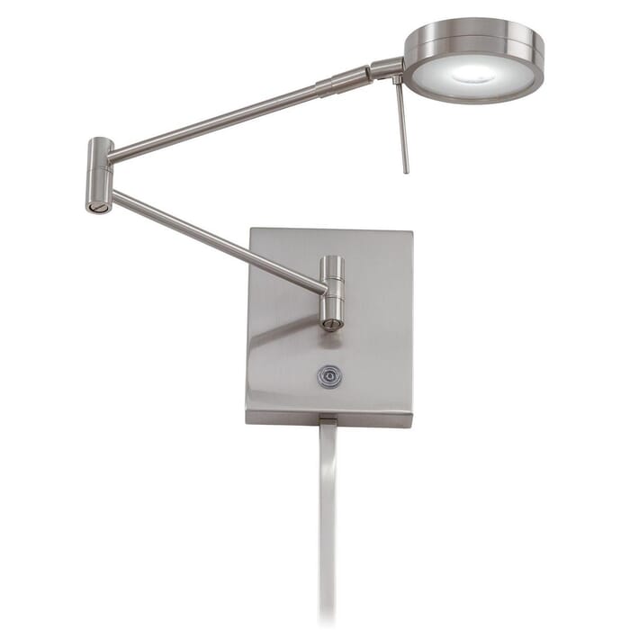 George Kovacs George's Reading Room 6" Wall Lamp in Brushed Nickel George Kovacs George's Reading Room 6" Wall Lamp in Brushed Nickel