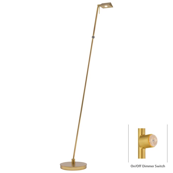 George Kovacs George'S Reading Room 50" Floor Lamp in Honey Gold George Kovacs George'S Reading Room 50" Floor Lamp in Honey Gold