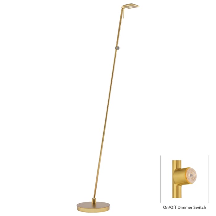 George Kovacs George'S Reading Room 50" Floor Lamp in Honey Gold George Kovacs George'S Reading Room 50" Floor Lamp in Honey Gold