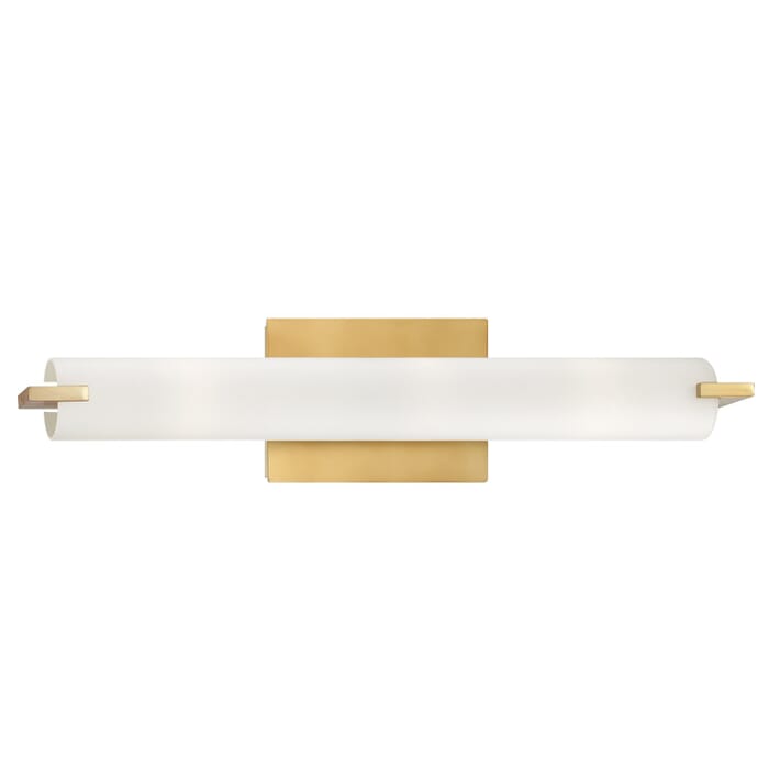 George Kovacs Tube LED Bathroom Vanity Light in Honey Gold George Kovacs Tube LED Bathroom Vanity Light in Honey Gold