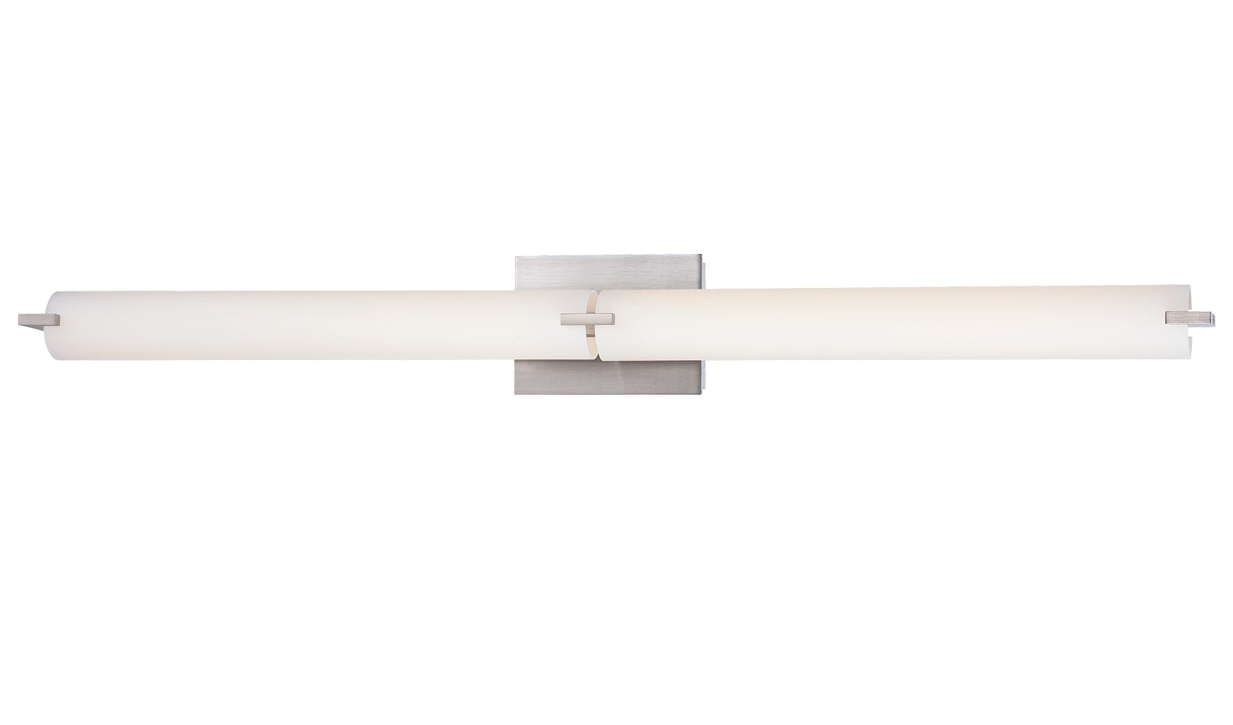 George Kovacs Tube LED Bathroom Vanity Light in Brushed Nickel