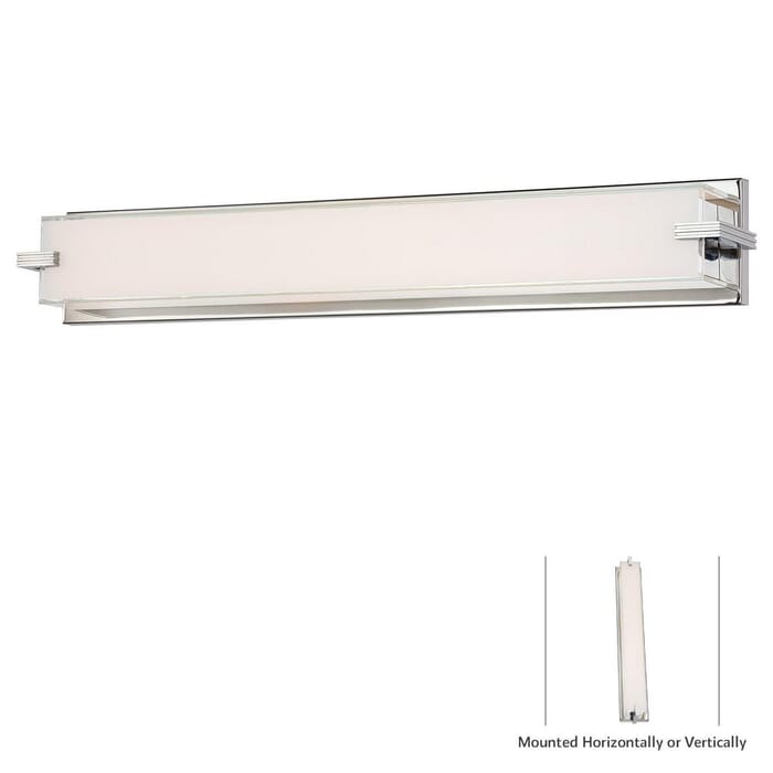 George Kovacs Cubism Bathroom Vanity Light in Chrome George Kovacs Cubism Bathroom Vanity Light in Chrome