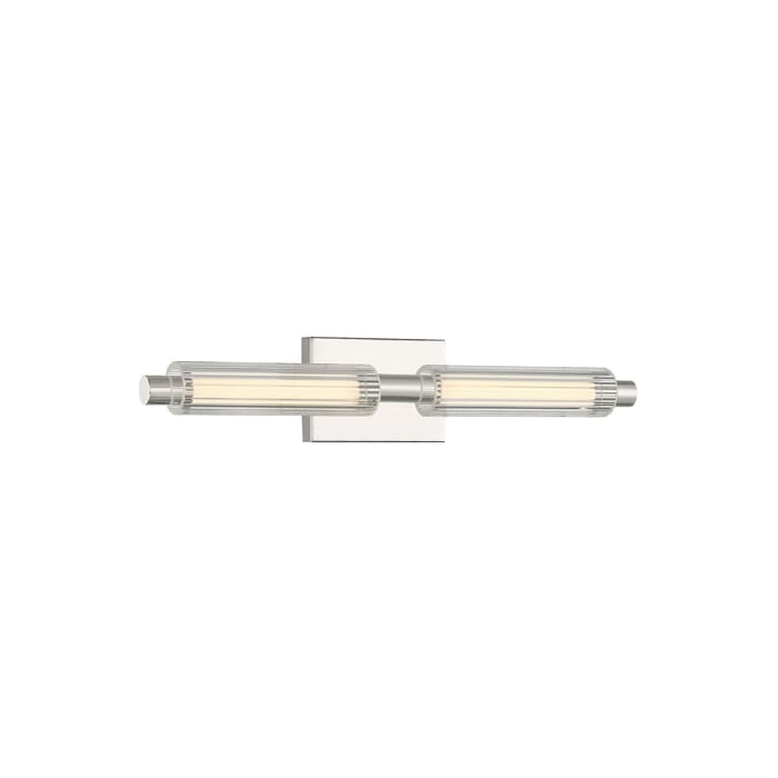 George Kovacs Double Barrel Bathroom Vanity Light in Polished Nickel George Kovacs Double Barrel Bathroom Vanity Light in Polished Nickel
