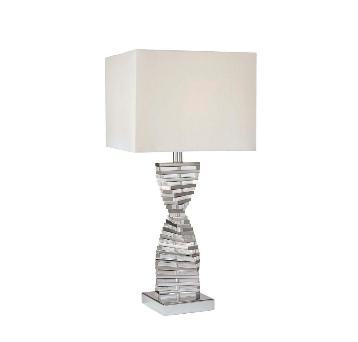 stacked crystal table lamps