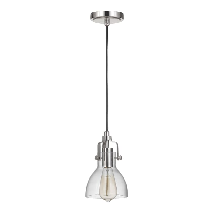 Craftmade Gallery State House 6" Mini Pendant in Polished Nickel Craftmade Gallery State House 6" Mini Pendant in Polished Nickel