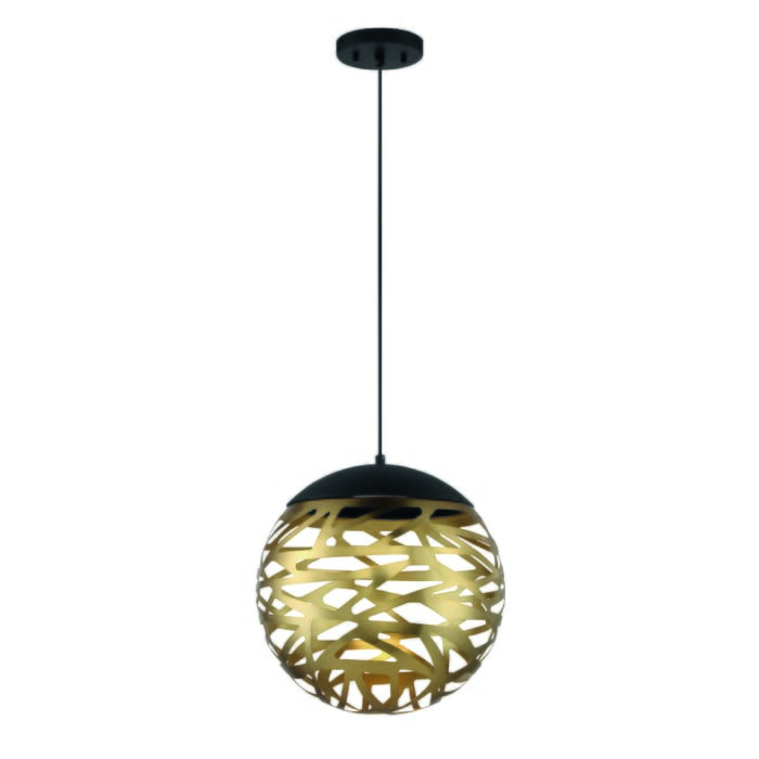 George Kovacs Golden Eclipse 20-Light Pendant Light in Coal And Honey Gold George Kovacs Golden Eclipse 20-Light Pendant Light in Coal And Honey Gold