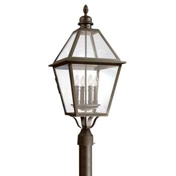 Troy Townsend 4-Light 32" Outdoor Post Light in Natural Bronze
