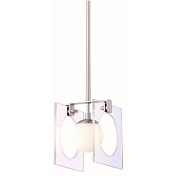 George Kovacs Hole-In-One Pendant Light in Brushed Nickel