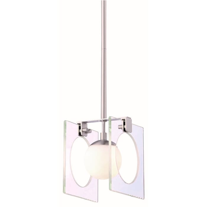 George Kovacs Hole-In-One Pendant Light in Brushed Nickel George Kovacs Hole-In-One Pendant Light in Brushed Nickel