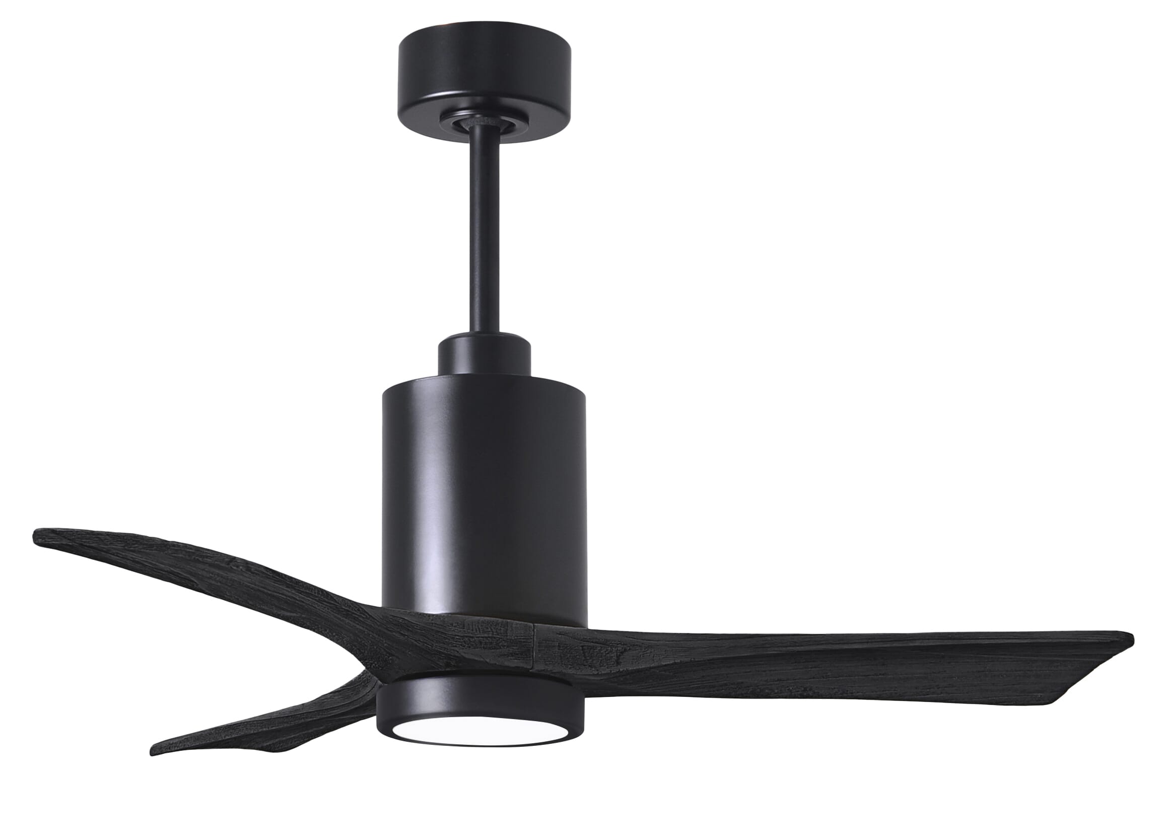 Patricia 6-Speed DC 60" Ceiling Fan w/ Integrated Light Kit in Matte Black with Matte Black blades