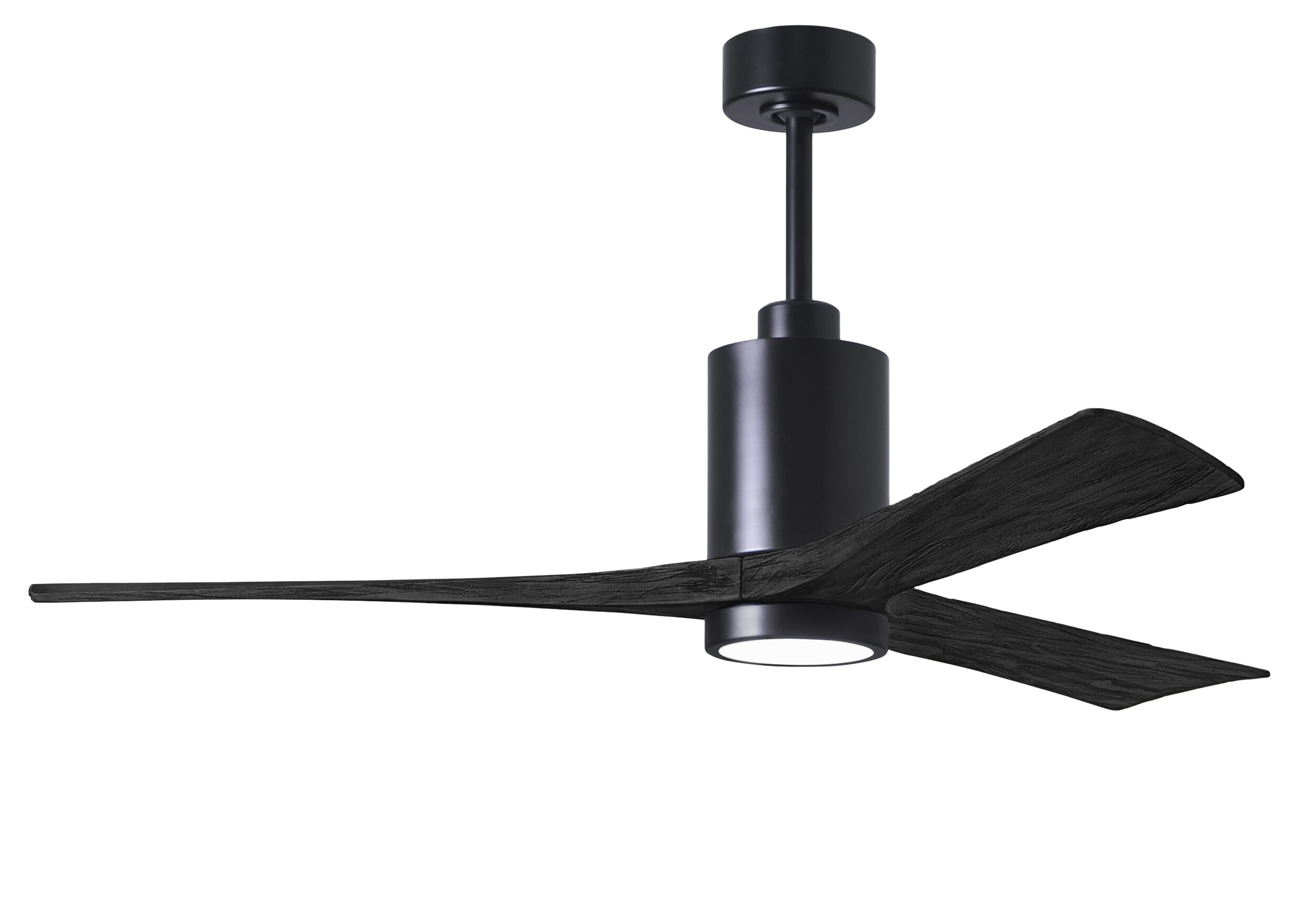 Patricia 6-Speed DC 60" Ceiling Fan w/ Integrated Light Kit in Matte Black with Matte Black blades