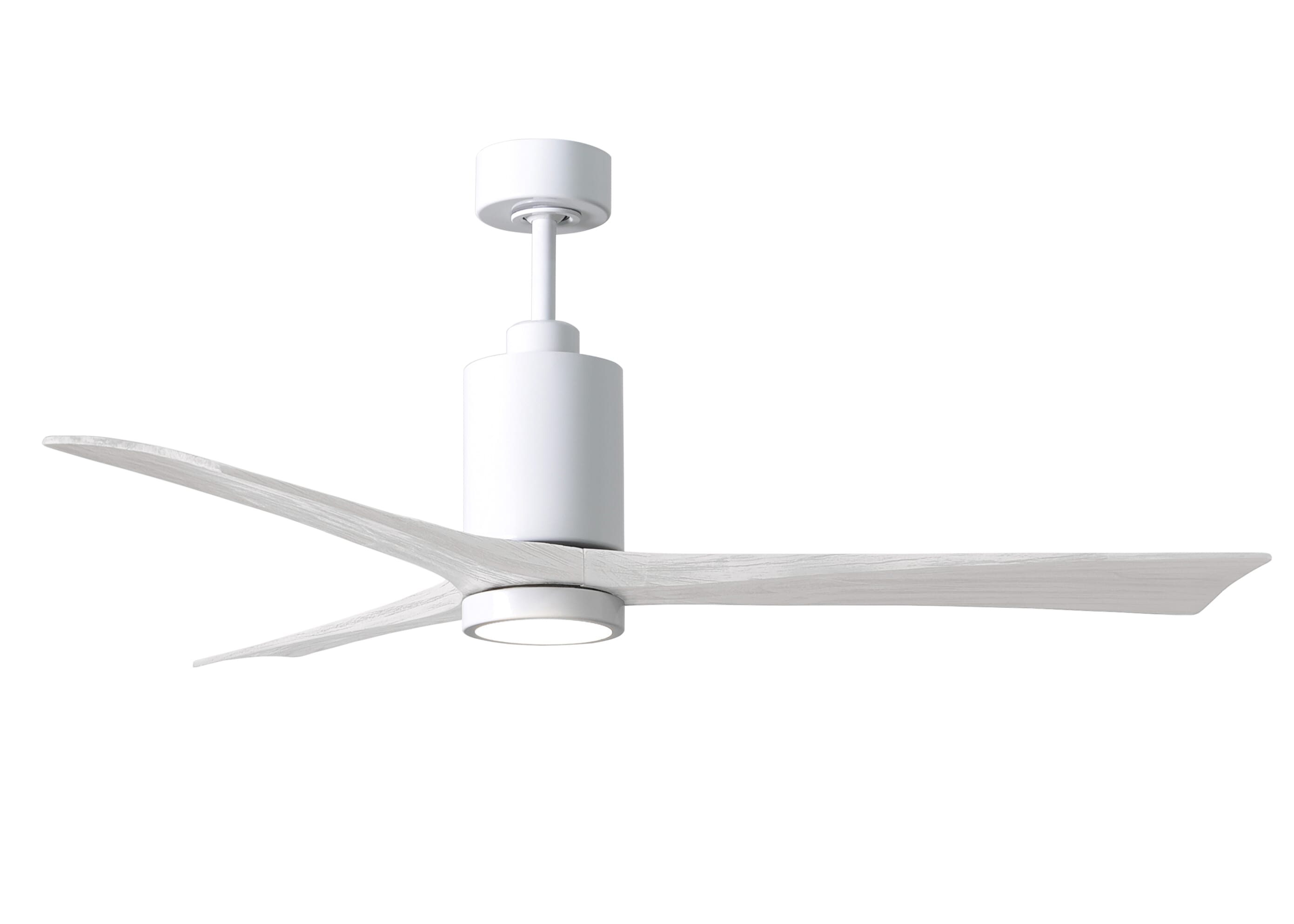 Patricia 6-Speed DC 60" Ceiling Fan w/ Integrated Light Kit in White with Matte White blades