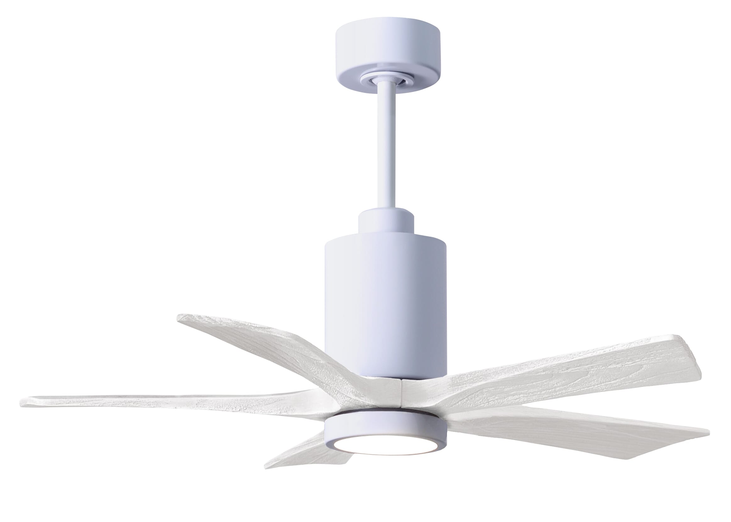 Patricia 6-Speed DC 42" Ceiling Fan w/ Integrated Light Kit in White with Matte White blades