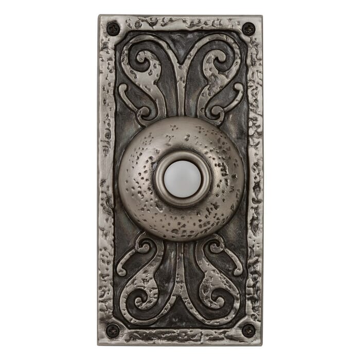 Craftmade Teiber Lighted Push Button Door Bell in Antique Pewter Craftmade Teiber Lighted Push Button Door Bell in Antique Pewter