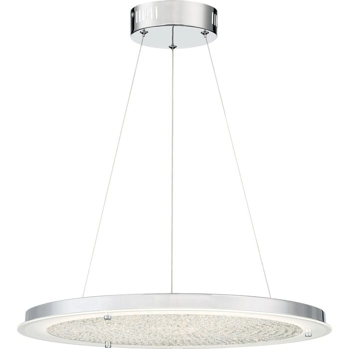 Quoizel Platinum Blaze 20.5" LED Pendant in Polished Chrome Quoizel Platinum Blaze 20.5" LED Pendant in Polished Chrome