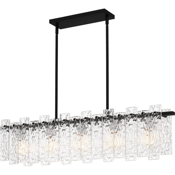 Caspian 5-Light Linear Chandelier in Matte Black Caspian 5-Light Linear Chandelier in Matte Black