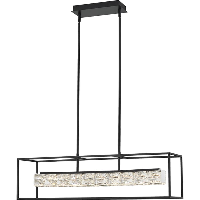 Quoizel Dazzle 36" Kitchen Island Light in Matte Black Quoizel Dazzle 36" Kitchen Island Light in Matte Black