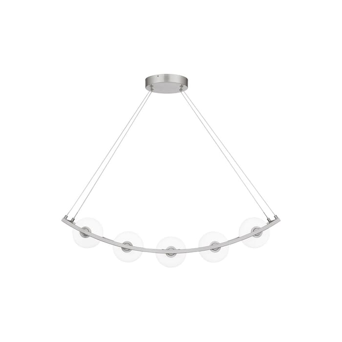Quoizel Enzo 5-Light Kitchen Island Light in Brushed Nickel Quoizel Enzo 5-Light Kitchen Island Light in Brushed Nickel