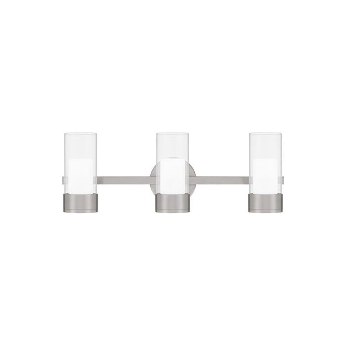 Quoizel Logan Bathroom Vanity Light in Brushed Nickel Quoizel Logan Bathroom Vanity Light in Brushed Nickel