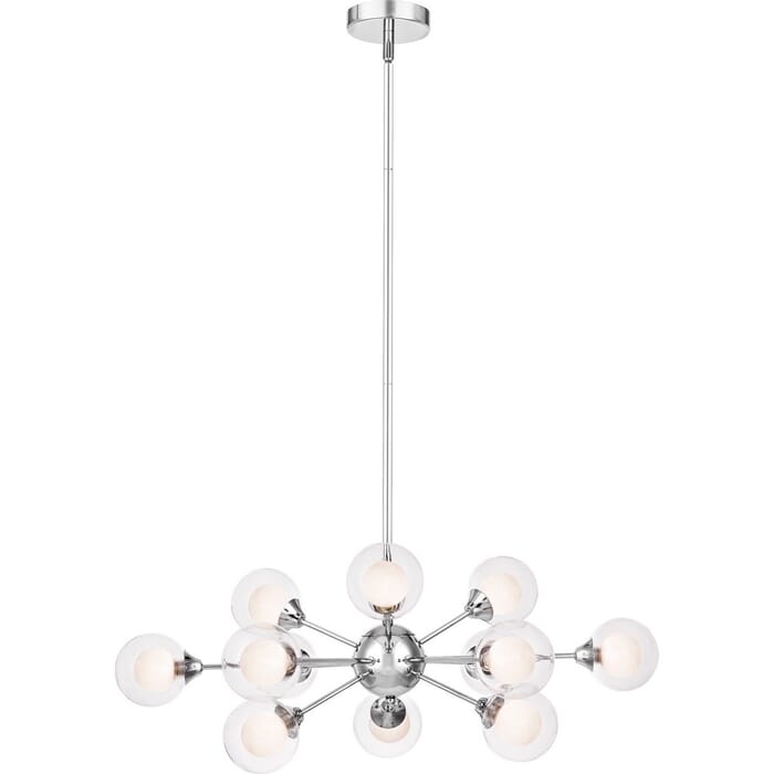 Quoizel Spellbound 12-Light 11" Contemporary Chandelier in Polished Chrome Quoizel Spellbound 12-Light 11" Contemporary Chandelier in Polished Chrome