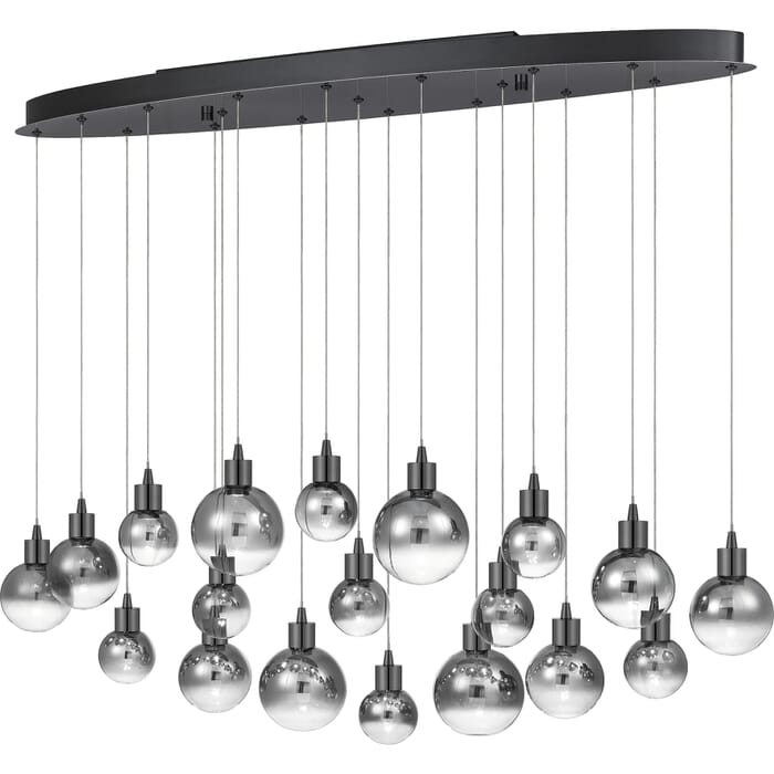 Quoizel Shadow 43" Kitchen Island Light in Black Chrome Quoizel Shadow 43" Kitchen Island Light in Black Chrome