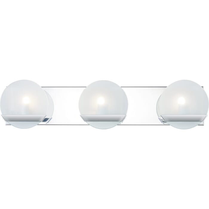 Tyleigh 3-Light Bathroom Vanity Light in Polished Chrome Tyleigh 3-Light Bathroom Vanity Light in Polished Chrome