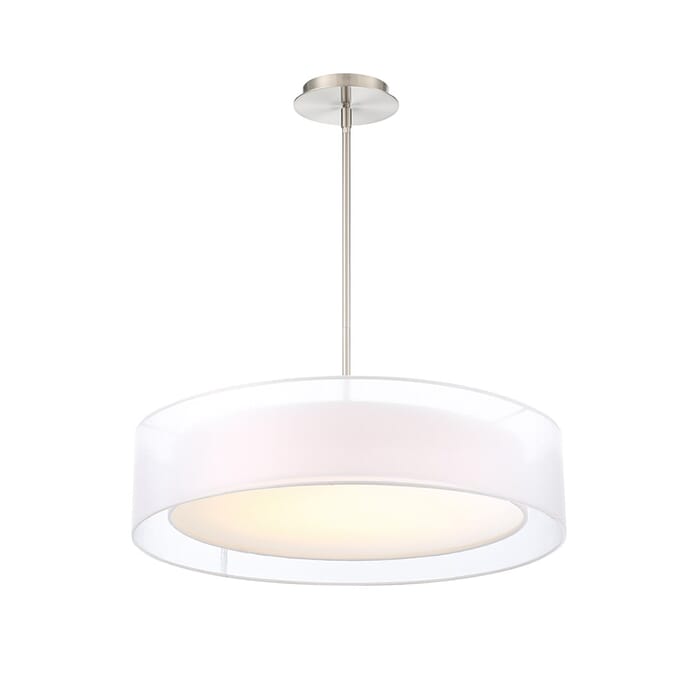 Modern Forms Metropolis 24" Pendant Light in Brushed Nickel Modern Forms Metropolis 24" Pendant Light in Brushed Nickel